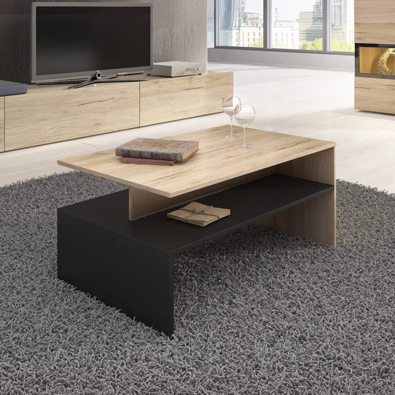 Soffbord Baros - San Remo Ek Ljust Laminat - Möbler - Vardagsrum - Soffbord & vardagsrumsbord - Soffbord