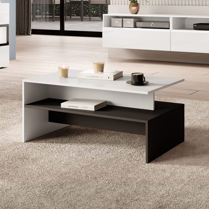 Soffbord Baros - Vit Laminat - Möbler - Vardagsrum - Soffbord & vardagsrumsbord - Soffbord