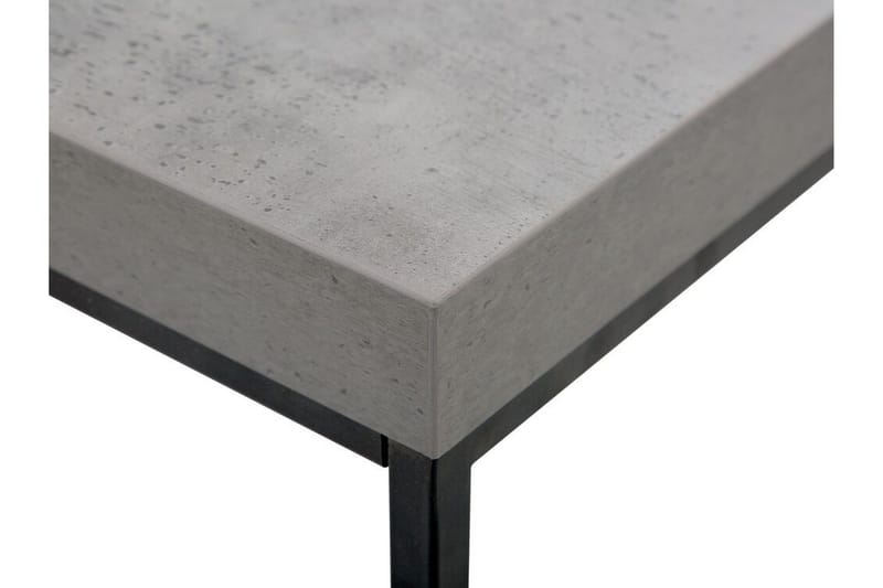 Barreras Rektangulärt Soffbord i Metall med Betonglook - Grå - Möbler - Vardagsrum - Soffbord & vardagsrumsbord - Soffbord