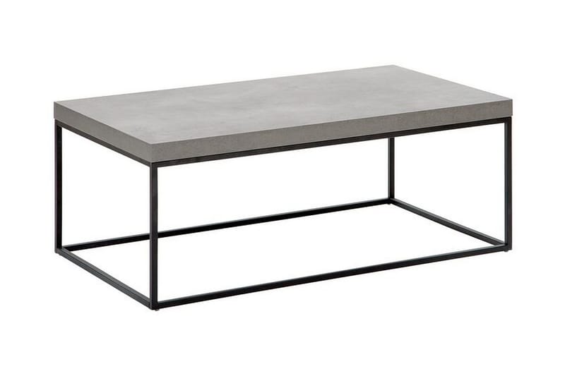 Barreras Rektangulärt Soffbord i Metall med Betonglook - Grå - Möbler - Vardagsrum - Soffbord & vardagsrumsbord - Soffbord