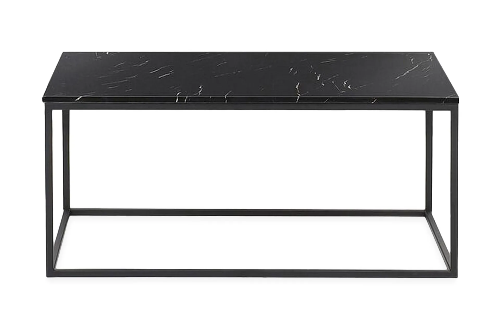 barreras soffbord 100 cm marmormönster - svart