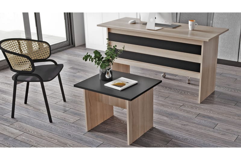Barrock Soffbord 60 cm - Natur/Svart - Möbler - Vardagsrum - Soffbord & vardagsrumsbord - Soffbord