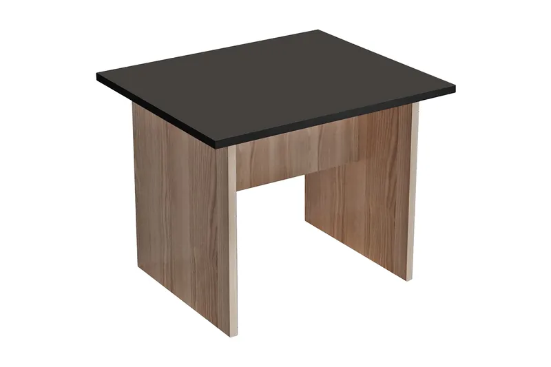 Barrock Soffbord 60 cm, Natur/Svart