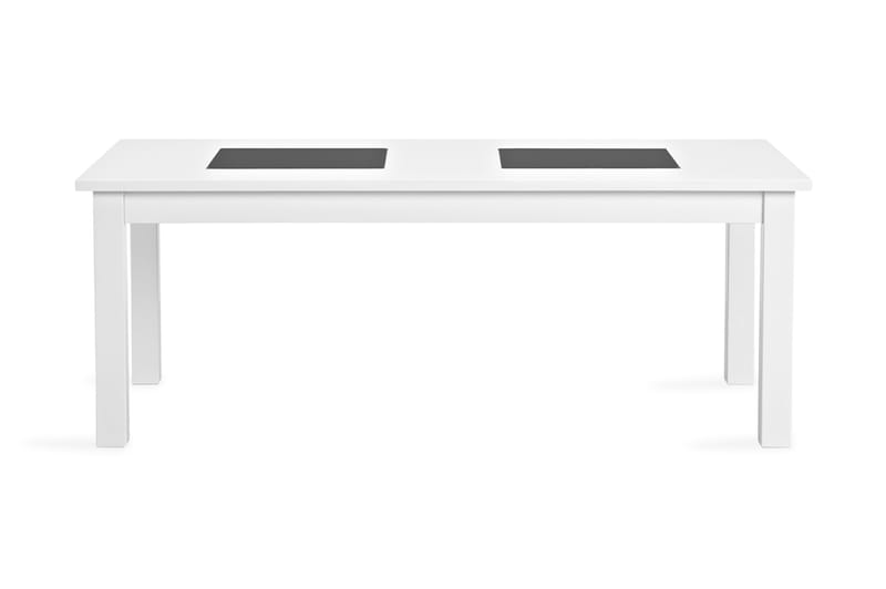 BARROW Soffbord 120 cm Vit/Svart - Vit - Bord - Soffbord