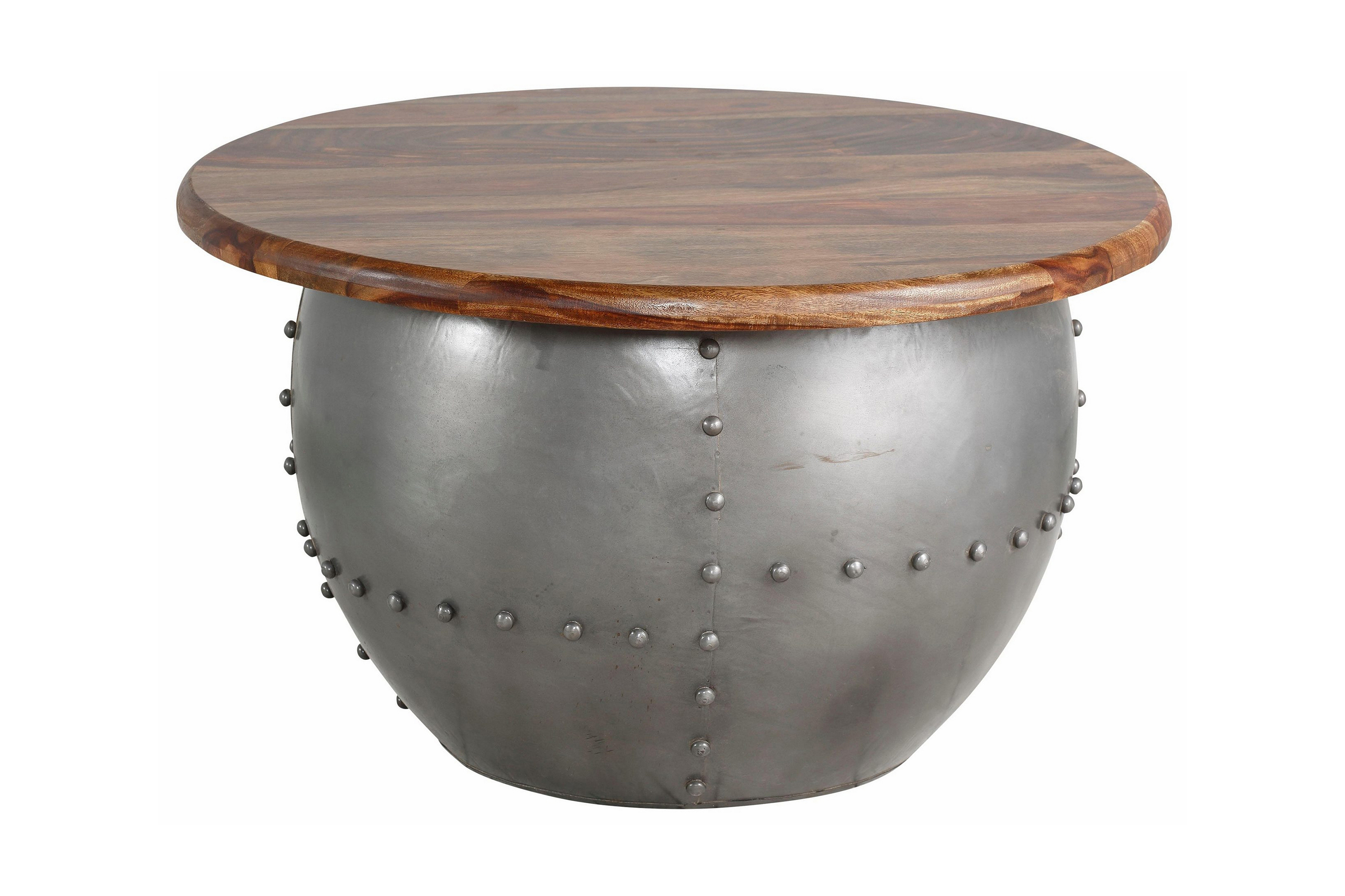 behlan soffbord 75 cm runt mangoträ/valnötsbrun -