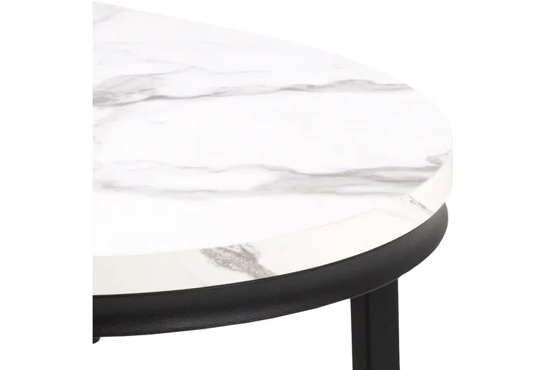 Belgrat Soffbord 70 cm Rund - Vit - Möbler - Vardagsrum - Soffbord & vardagsrumsbord - Satsbord