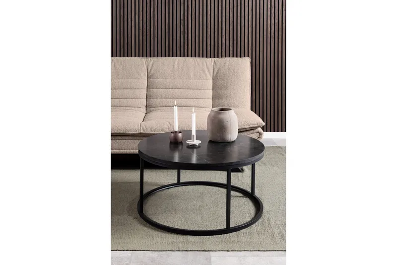 Belgrat Soffbord 80 cm Rund - Svart - Möbler - Vardagsrum - Soffbord & vardagsrumsbord - Soffbord
