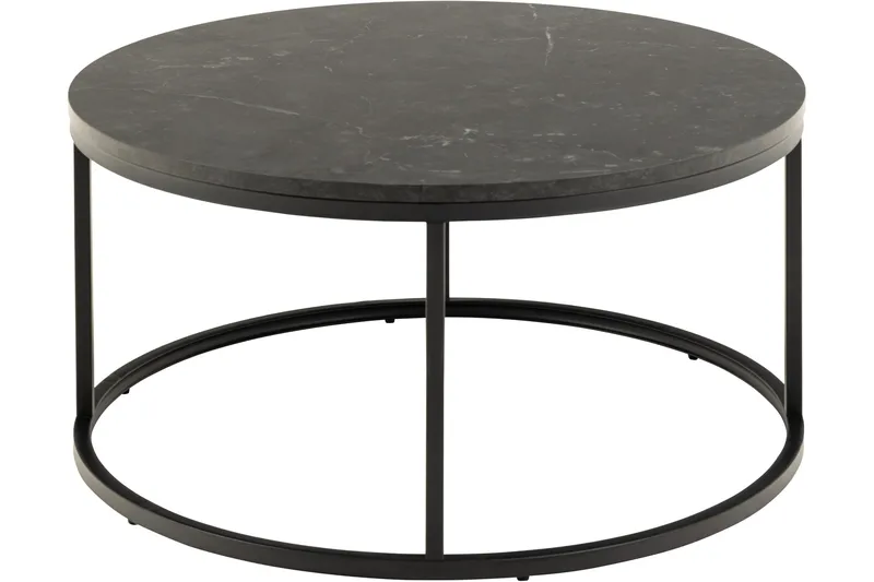 Belgrat Soffbord 80 cm Rund - Svart - Möbler - Vardagsrum - Soffbord & vardagsrumsbord - Soffbord
