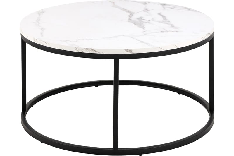 Belgrat Soffbord 80 cm Rund - Vit - Möbler - Vardagsrum - Soffbord & vardagsrumsbord - Soffbord