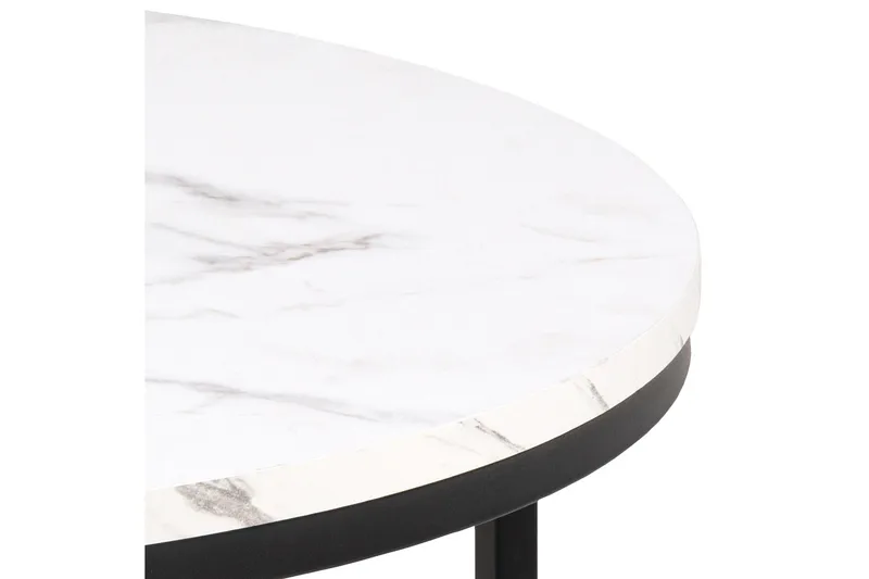 Belgrat Soffbord 80 cm Rund - Vit - Möbler - Vardagsrum - Soffbord & vardagsrumsbord - Soffbord