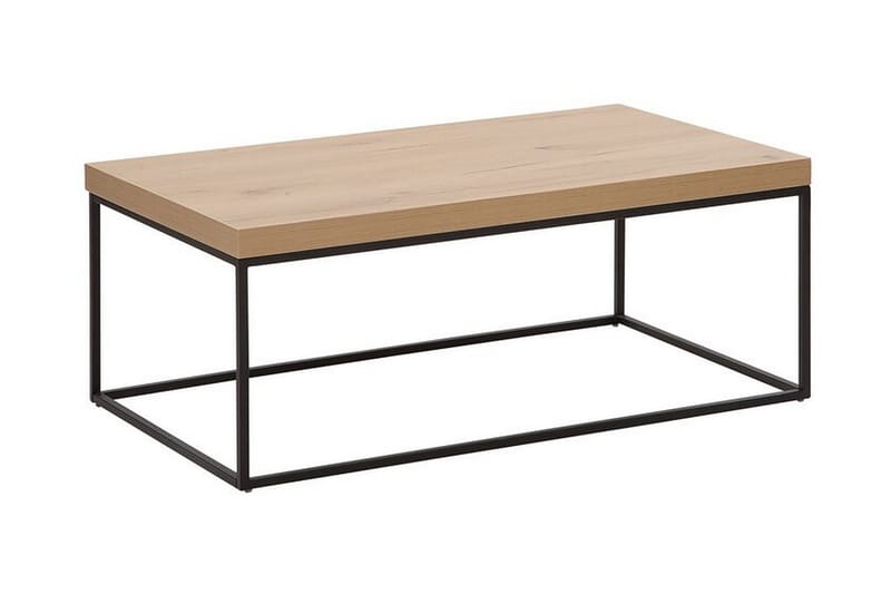 BELTON Soffbord 100 cm Ljusbrun/Svart - Möbler - Vardagsrum - Soffbord & vardagsrumsbord - Soffbord