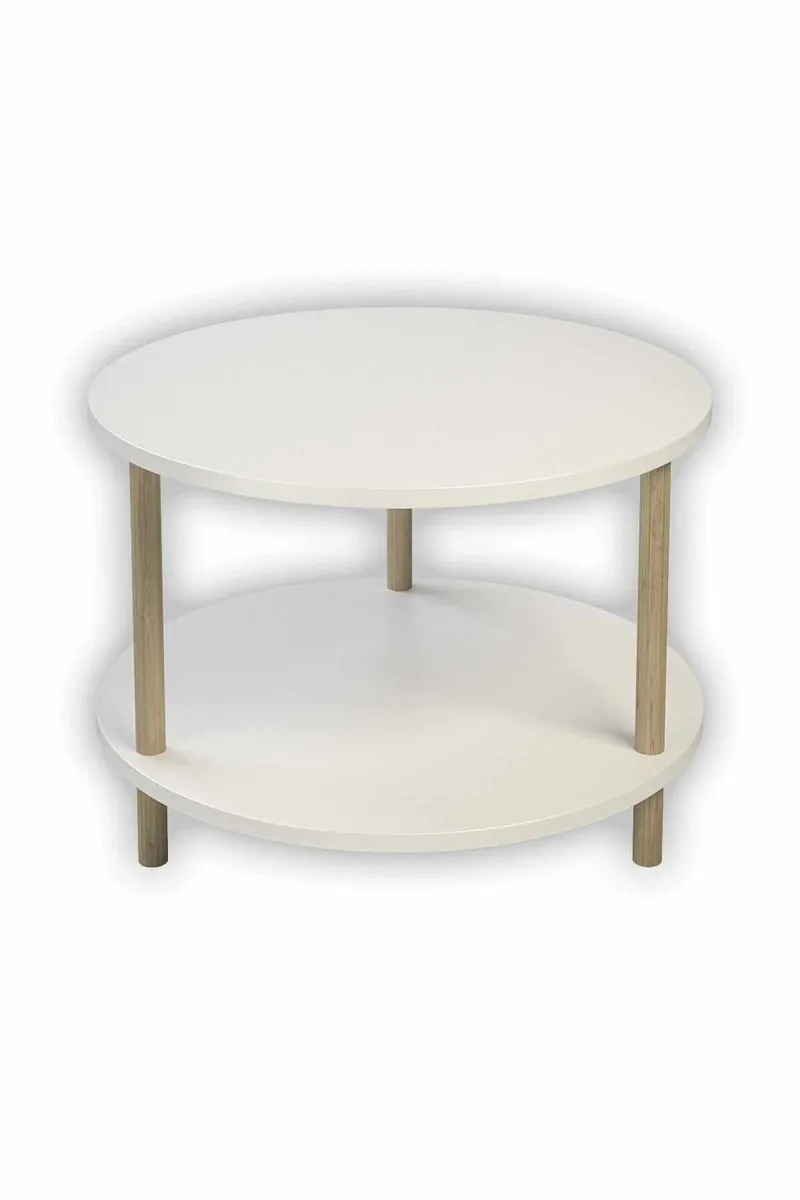 Belvo Soffbord 60x43 cm, Vit