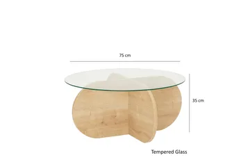 Bengul Soffbord 75 cm - Ek - Möbler - Vardagsrum - Soffbord & vardagsrumsbord - Soffbord