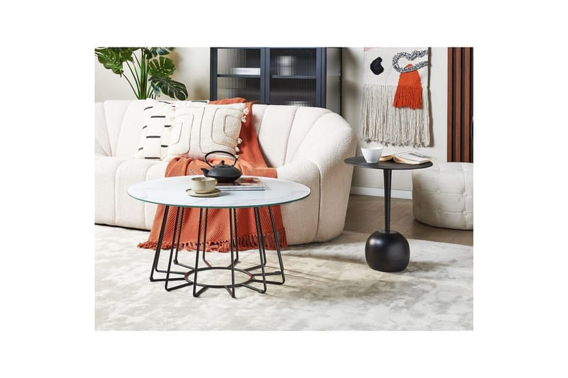 Soffbord Bernie Vit/Svart - Vit/Svart - Möbler - Vardagsrum - Soffbord & vardagsrumsbord - Soffbord