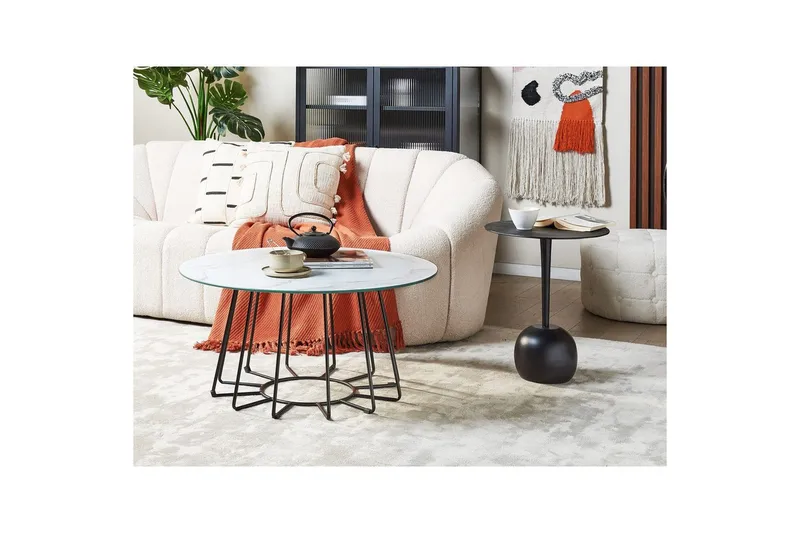 Soffbord Bernie Vit/Svart - Vit/Svart - Möbler - Vardagsrum - Soffbord & vardagsrumsbord - Soffbord