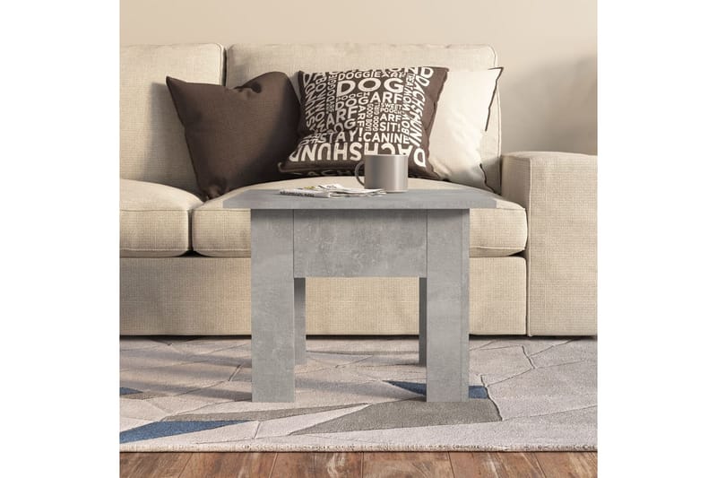 Soffbord betonggrå 55x55x42 cm spånskiva - Grå - Möbler - Vardagsrum - Soffbord & vardagsrumsbord - Soffbord