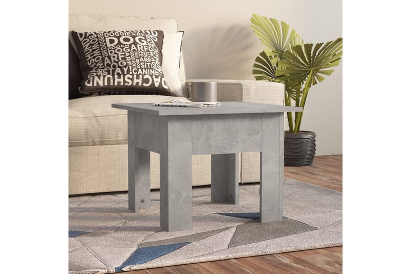 Soffbord betonggrå 55x55x42 cm spånskiva - Grå - Möbler - Vardagsrum - Soffbord & vardagsrumsbord - Soffbord