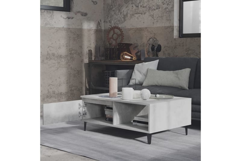 Soffbord betonggrå 90x60x35 cm spånskiva - Grå - Möbler - Vardagsrum - Soffbord & vardagsrumsbord - Soffbord