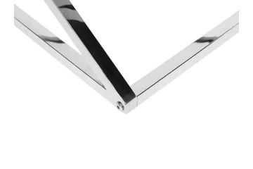 Beverly 60 cm Kvadratiskt Soffbord i Glas och Metall - Transparent - Möbler - Vardagsrum - Soffbord & vardagsrumsbord - Soffbord