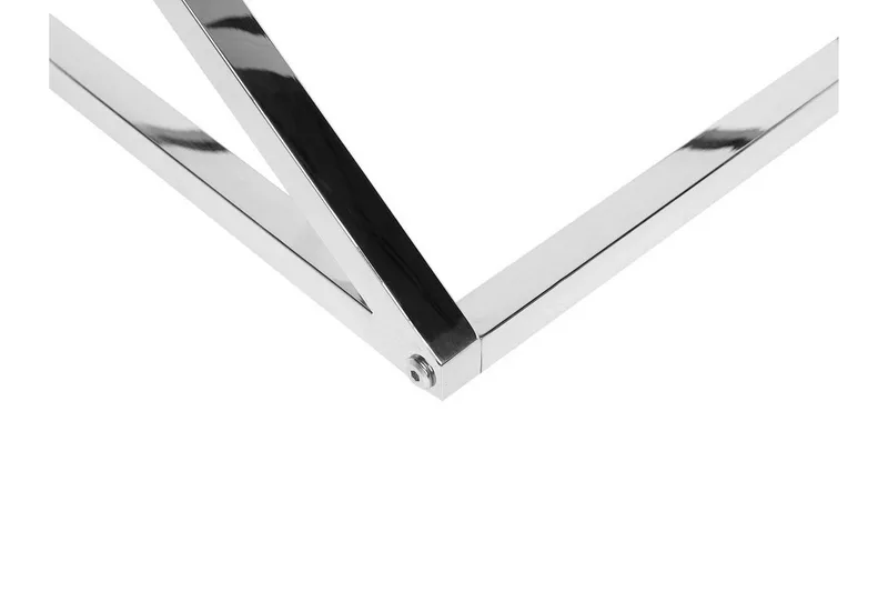 Beverly 60 cm Kvadratiskt Soffbord i Glas och Metall - Transparent - Möbler - Vardagsrum - Soffbord & vardagsrumsbord - Soffbord