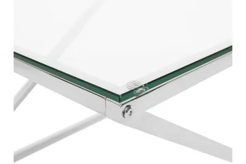 Beverly 60 cm Kvadratiskt Soffbord i Glas och Metall - Transparent - Möbler - Vardagsrum - Soffbord & vardagsrumsbord - Soffbord