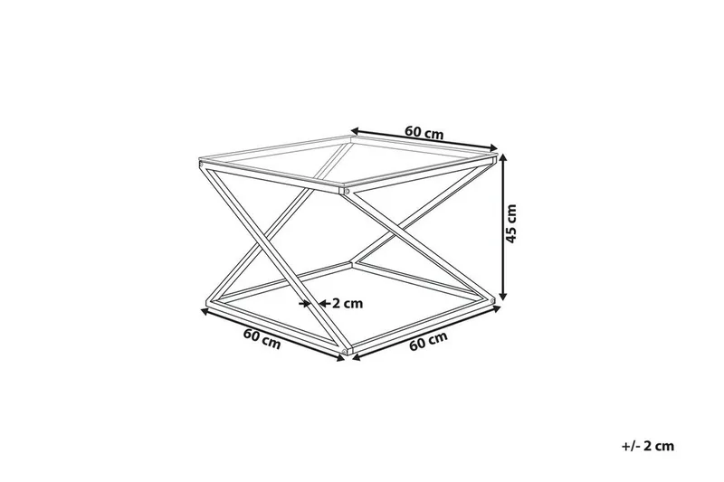 Beverly Soffbord 60 cm - Silver - Möbler - Vardagsrum - Soffbord & vardagsrumsbord - Soffbord