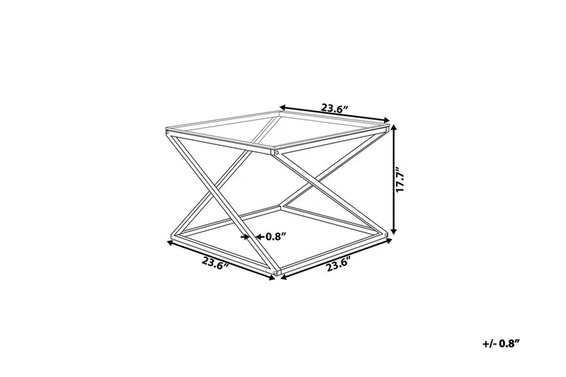 Beverly Soffbord 60 cm - Silver - Möbler - Vardagsrum - Soffbord & vardagsrumsbord - Soffbord
