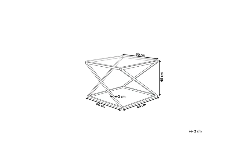 Beverly Soffbord 60 cm - Silver - Möbler - Vardagsrum - Soffbord & vardagsrumsbord - Soffbord