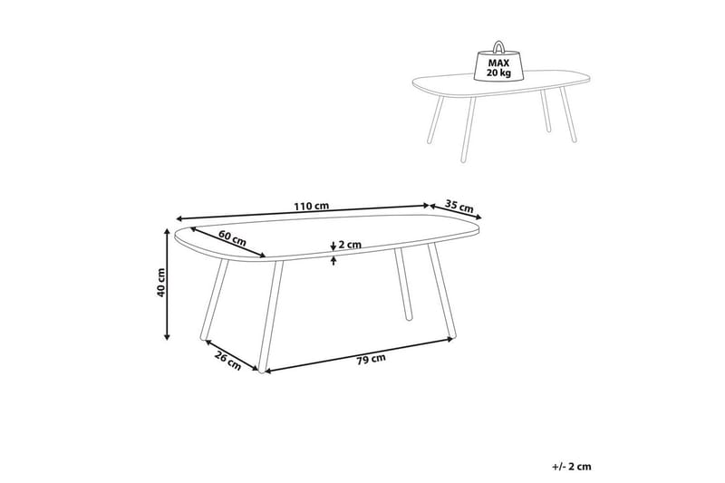 Soffbord Biddle - Möbler - Vardagsrum - Soffbord & vardagsrumsbord - Soffbord
