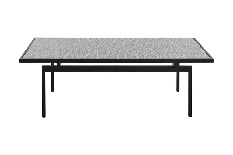 Birsay Soffbord 120 cm, Svart/Grå/Vit