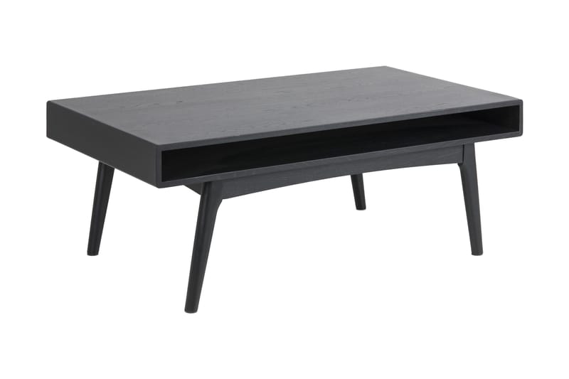BJURAN Soffbord 130 cm med Förvaring Hylla Svart/Grå - Möbler - Vardagsrum - Soffbord & vardagsrumsbord - Soffbord
