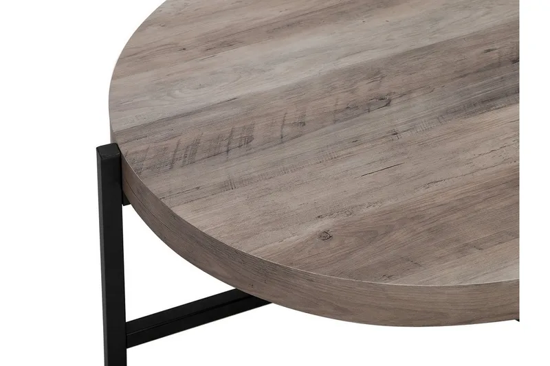 Boneti Soffbord 80 cm Runt - Brungrå/Svart - Möbler - Vardagsrum - Soffbord & vardagsrumsbord - Soffbord