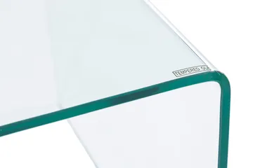 Bonisiolo Rektangulärt Soffbord 110x55 cm i Böjt Glas - Transparent - Möbler - Vardagsrum - Soffbord & vardagsrumsbord - Soffbord