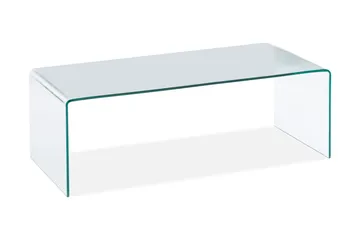 Bonisiolo Rektangulärt Soffbord 110x55 cm i Böjt Glas - Transparent - Möbler - Vardagsrum - Soffbord & vardagsrumsbord - Soffbord