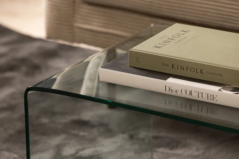 Bonisiolo Rektangulärt Soffbord i glas 110 cm - Transparent - Möbler - Vardagsrum - Soffbord & vardagsrumsbord - Soffbord