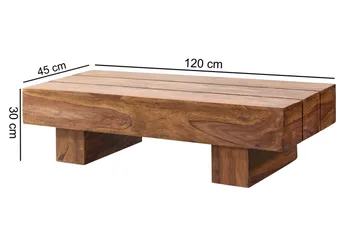 Brano Soffbord 120 cm - Trä/natur - Möbler - Vardagsrum - Soffbord & vardagsrumsbord - Soffbord