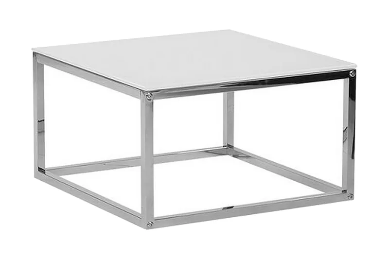 Brea Soffbord 2-pack - Vit/Glas - Möbler - Vardagsrum - Soffbord & vardagsrumsbord - Satsbord