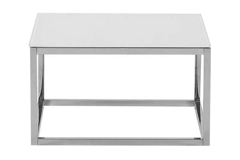 Brea Soffbord 2-pack - Vit/Glas - Möbler - Vardagsrum - Soffbord & vardagsrumsbord - Satsbord