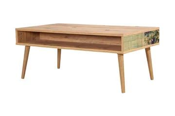 Brokind Soffbord 110 cm med Förvaring Hylla - Natur/Grön - Möbler - Vardagsrum - Soffbord & vardagsrumsbord - Soffbord