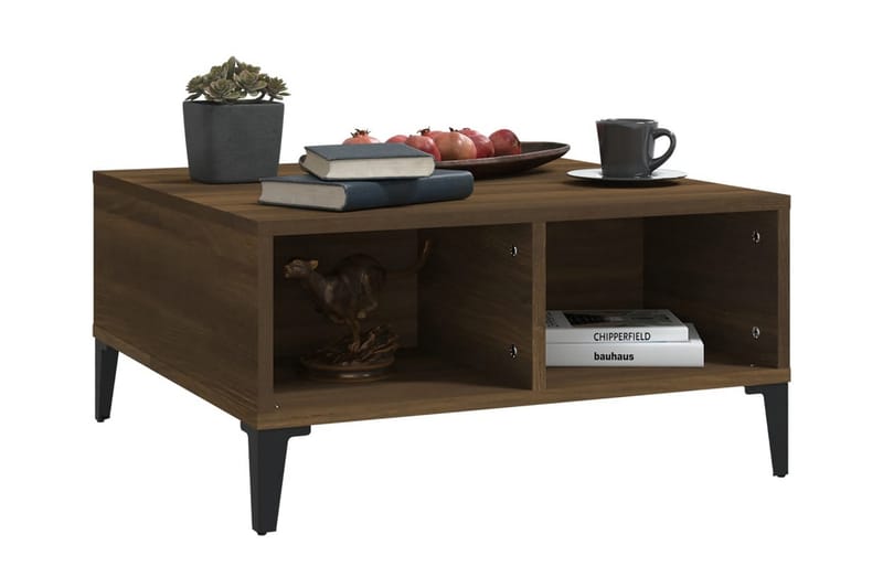 Soffbord brun ek 60x60x30 cm spånskiva - Brun - Möbler - Vardagsrum - Soffbord & vardagsrumsbord - Soffbord