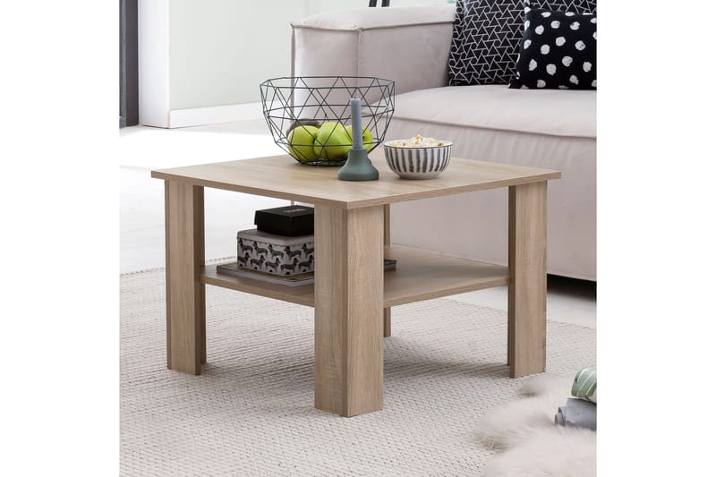 Bulanda Soffbord 60 cm med Förvaring Hylla - Natur - Möbler - Vardagsrum - Soffbord & vardagsrumsbord - Soffbord