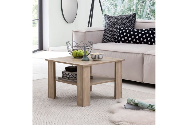 Bulanda Soffbord 60 cm med Förvaring Hylla - Natur - Möbler - Vardagsrum - Soffbord & vardagsrumsbord - Soffbord