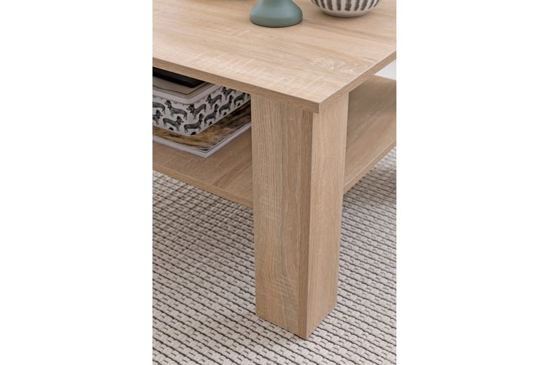 Bulanda Soffbord 60 cm med Förvaring Hylla - Natur - Möbler - Vardagsrum - Soffbord & vardagsrumsbord - Soffbord