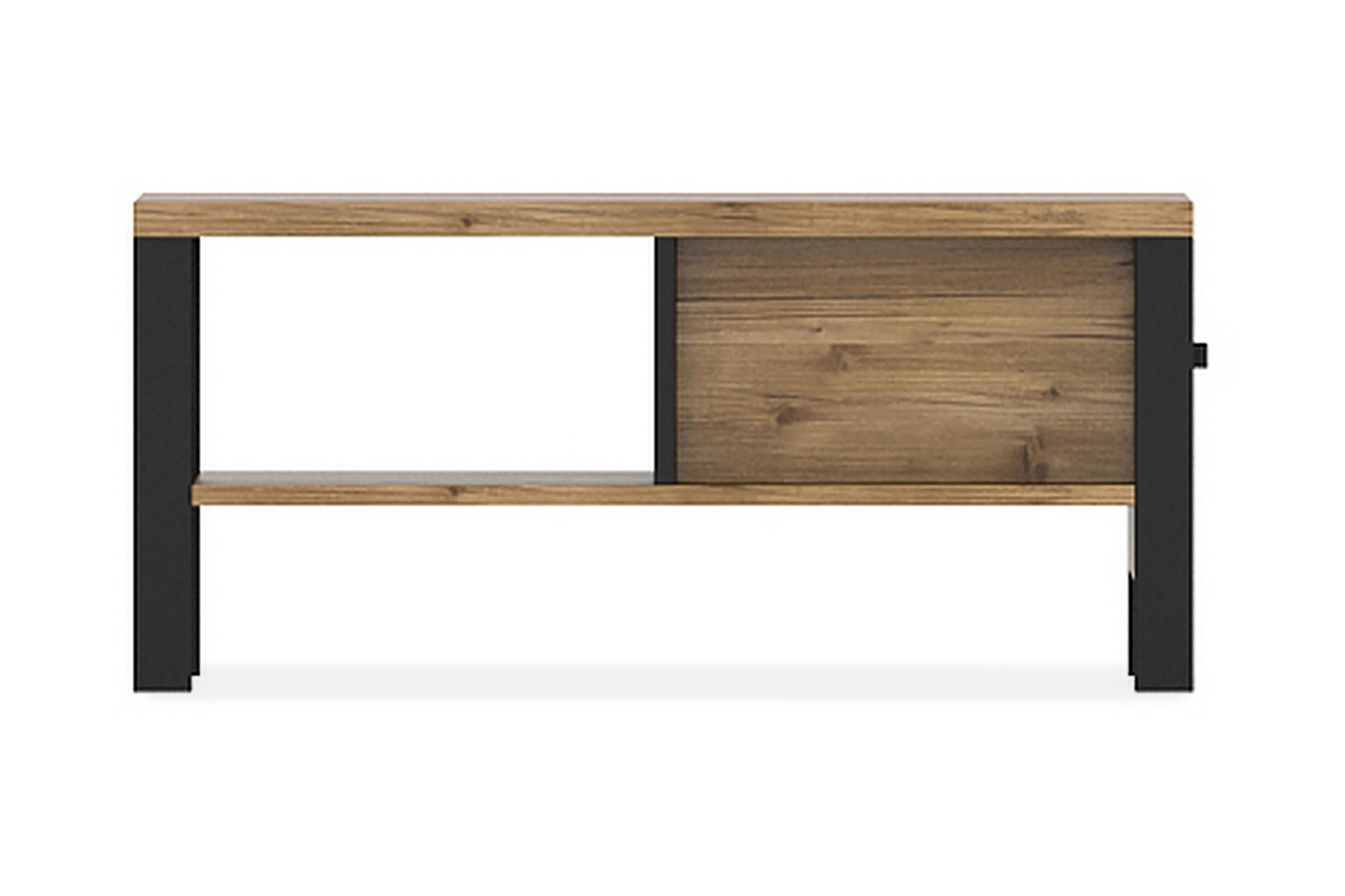 bullerbo soffbord 90 cm svart/trä/natur -