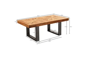 Buncton Soffbord 105 cm - Mangoträ/Svart - Möbler - Vardagsrum - Soffbord & vardagsrumsbord - Soffbord