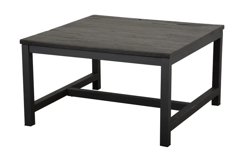 Burgoon Rustikt Rektangulärt Soffbord 80 cm i Trä - Mörkgrå - Möbler - Vardagsrum - Soffbord & vardagsrumsbord - Soffbord