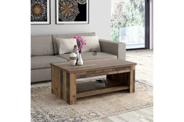 Cadle Soffbord 110 cm med Förvaring Hylla - Brun - Möbler - Vardagsrum - Soffbord & vardagsrumsbord - Soffbord