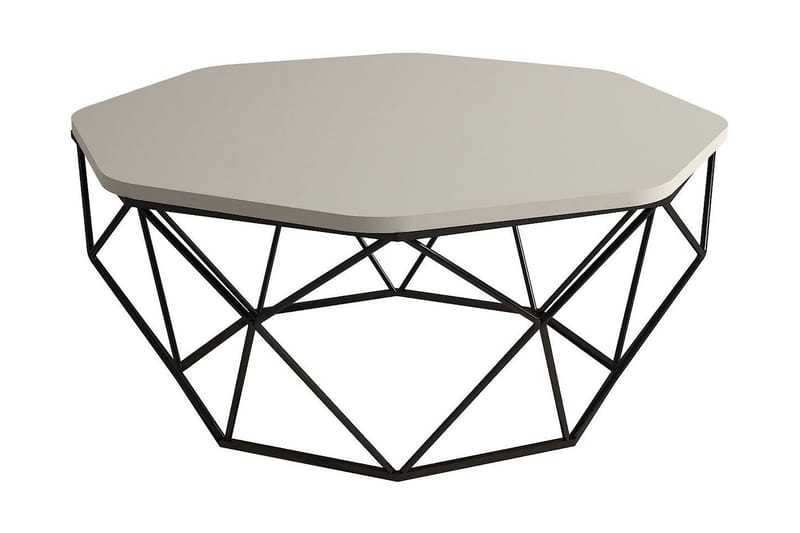 Callear Soffbord 90 cm Kantigt - Grå/Svart - Möbler - Vardagsrum - Soffbord & vardagsrumsbord - Soffbord