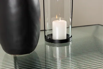 Campinas Rektangulärt Soffbord med Hylla i Glas och Metall - Genomskinlig - Möbler - Vardagsrum - Soffbord & vardagsrumsbord - Soffbord
