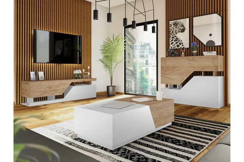 Carbost Soffbord 60 cm White - Möbler - Vardagsrum - Soffbord & vardagsrumsbord - Soffbord